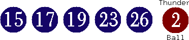 15 17 19 23 26 (02)