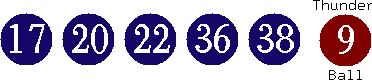 17 20 22 36 38 (09)