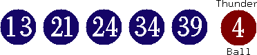13 21 24 34 39 (04)