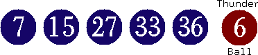 07 15 27 33 36 (06)