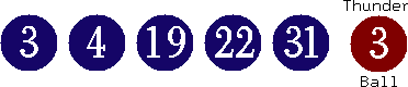 03 04 19 22 31 (03)