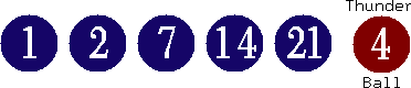 01 02 07 14 21 (04)