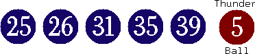 25 26 31 35 39 (05)