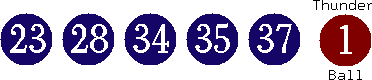 23 28 34 35 37 (01)