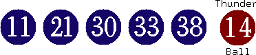 11 21 30 33 38 (14)