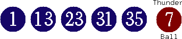 01 13 23 31 35 (07)