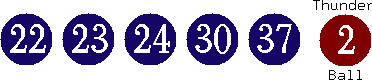 22 23 24 30 37 (02)