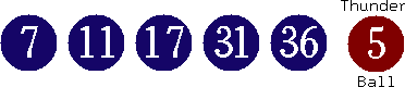 07 11 17 31 36 (05)
