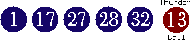 01 17 27 28 32 (13)