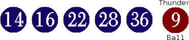 14 16 22 28 36 (09)