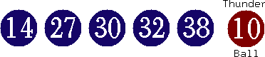14 27 30 32 38 (10)