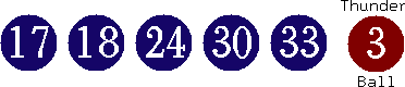 17 18 24 30 33 (03)