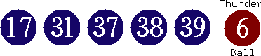 17 31 37 38 39 (06)