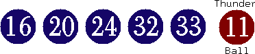 16 20 24 32 33 (11)