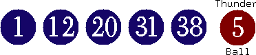 01 12 20 31 38 (05)