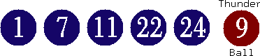 01 07 11 22 24 (09)