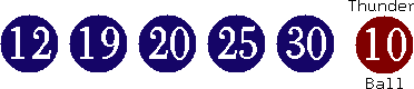12 19 20 25 30 (10)