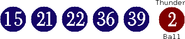 15 21 22 36 39 (02)