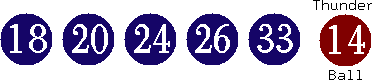 18 20 24 26 33 (14)