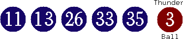 11 13 26 33 35 (03)
