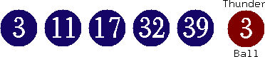 03 11 17 32 39 (03)