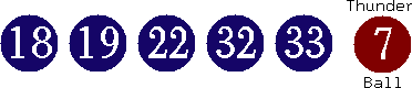 18 19 22 32 33 (07)